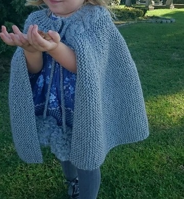 ponchos de lana para niñas crochet