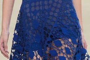 modernos vestidos largos azul marino elaborados en tejido