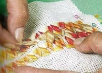 lindos bordados de liston en servilletas para decorarlas