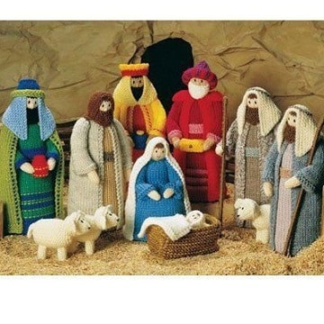 figuras navideñas tejidas a crochet pesebre