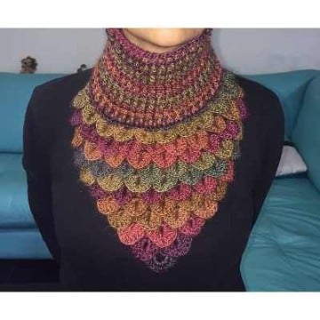 cuellos a crochet para mujer originales