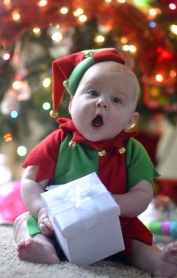 lindos disfraces navideños para bebes