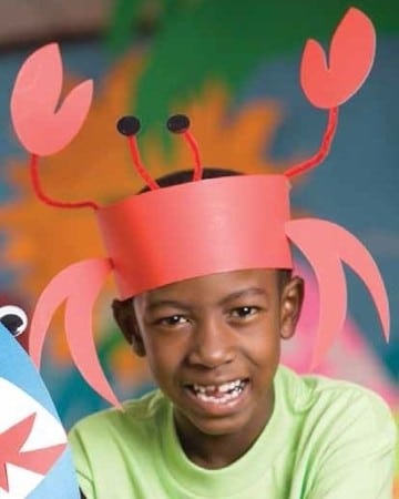 sombreros divertidos para niños de cangrejo