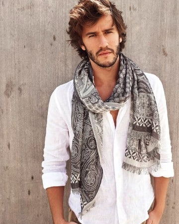 diseños de bufandas para hombre con estilo