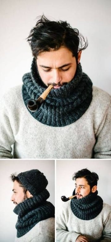 diseños de bufandas para hombre de lana
