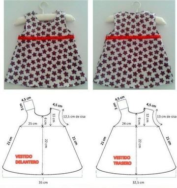 patrones de ropa infantil para imprimir recien nacido