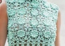mira los diseños de blusas tejidas de crochet para todas