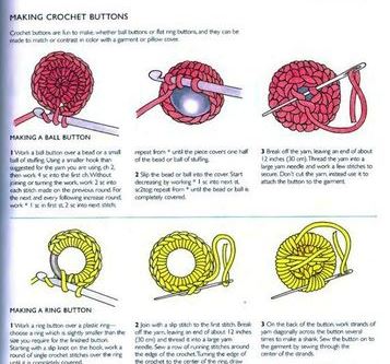 como hacer botones a crochet paso a paso
