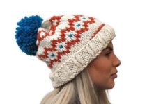los gorros de lana con pompon adorables y con mucho estilo