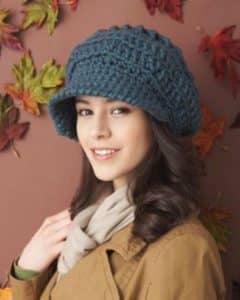 sombreros a crochet para mujer retro