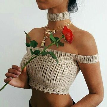 corpiños tejidos al crochet elegantes