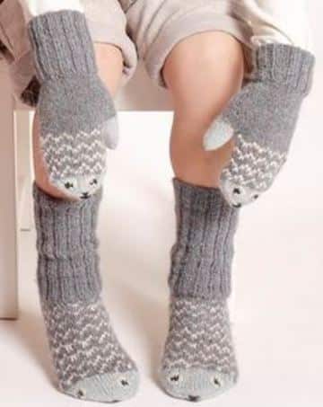 manoplas tejidas a crochet para niños
