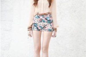 modelos de shorts para mujeres de flores