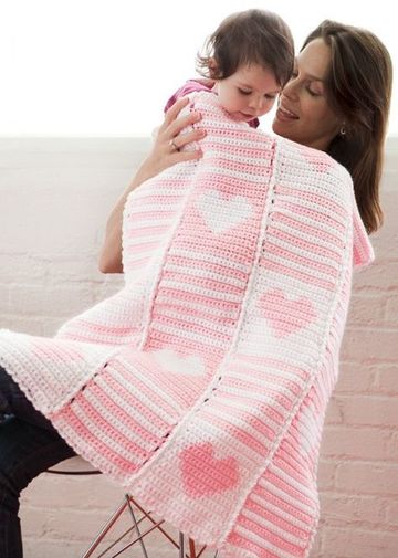 mantas tejidas para bebes niñas