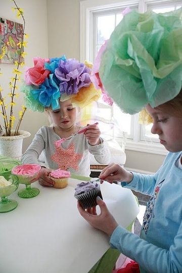 sombreros creativos para niños con papel