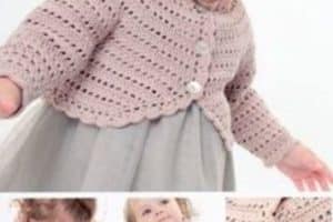 diferentes y bellos modelos de boleros a crochet para niña