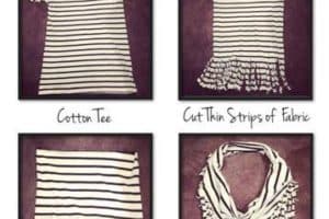 como hacer bufandas de moda sencillas y con ropa que no uses
