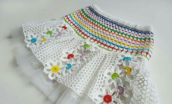 faldas tejidas a crochet para niñas facil