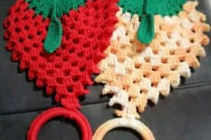 ideas para adornos tejidos a crochet para cocina