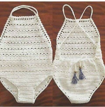 imagenes de trajes de baños tejidos para bebes