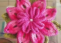 4 diseños originales de flores grandes a crochet