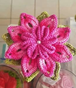 flores grandes a crochet patrones