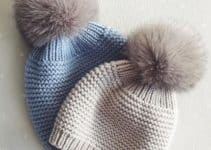esplendidos gorros de lana tejidos a palillos con 3 puntos