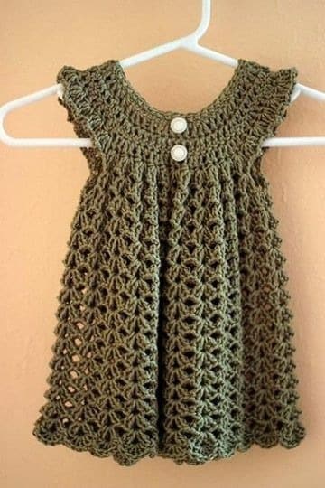 puntos a crochet para vestidos de niña