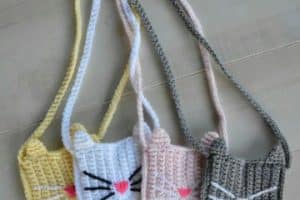 como hacer carteras tejidas a crochet para niña