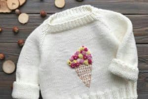 5 pasos de como hacer un sueter tejido para niña