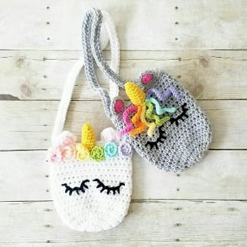 modelos de carteras tejidas a crochet para niña