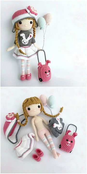 como hacer muñecas tejidas a crochet