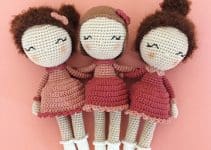 3 bonitos detalles en muñecas tejidas a crochet