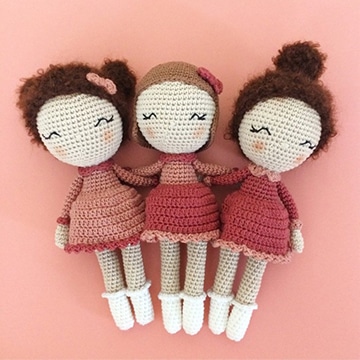 vestidos de muñecas tejidas a crochet