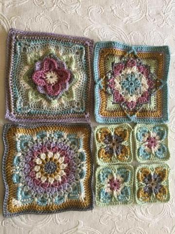 diseños para pastillas tejidas a crochet para colchas