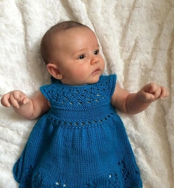 vestidos tejidos para bebe paso a paso recien nacida