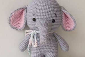 como hacer elefante tejido a crochet