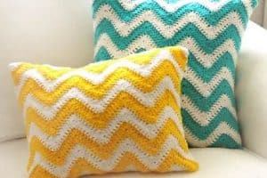 3 puntos para hacer cojines de colores a crochet