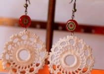 3 circulares y elegantes zarcillos tejidos a crochet