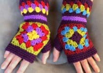 pasos simples para guantes tejidos para niños invierno 2019