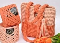 2 tipos de hilos para hacer bolsos y carteras a crochet