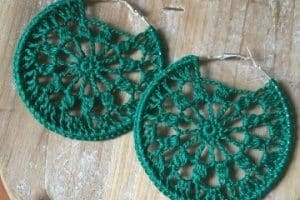 4 diseños de argollas tejidas a crochet faciles