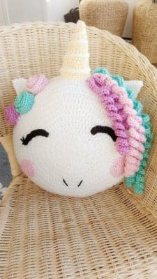 originales cojines para niños a crochet
