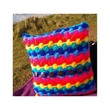 fundas para almohadones en crochet para niños