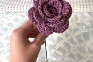 flores hechas a crochet en 3d