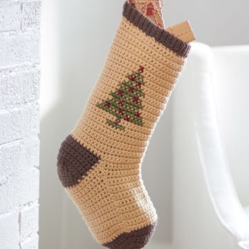 medias navideñas en crochet con imagenes
