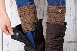 polainas de lana para botas detalles