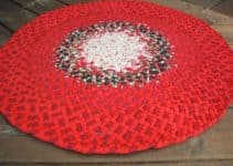 puntos y diseños en alfombras navideñas a crochet 2019