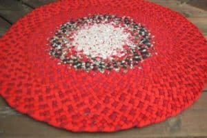 alfombras navideñas a crochet originales