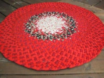 alfombras navideñas a crochet originales